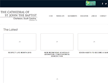 Tablet Screenshot of charlestoncathedral.com